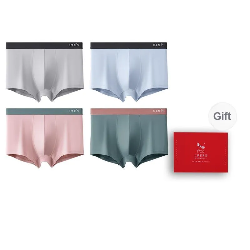 RED DRAGONFLY Modal Underpants Men's 4 Piece Gift Box Sets-6