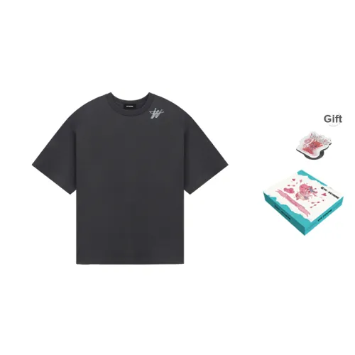 WE11DONE T-Shirt Унисекс Угольный Серый