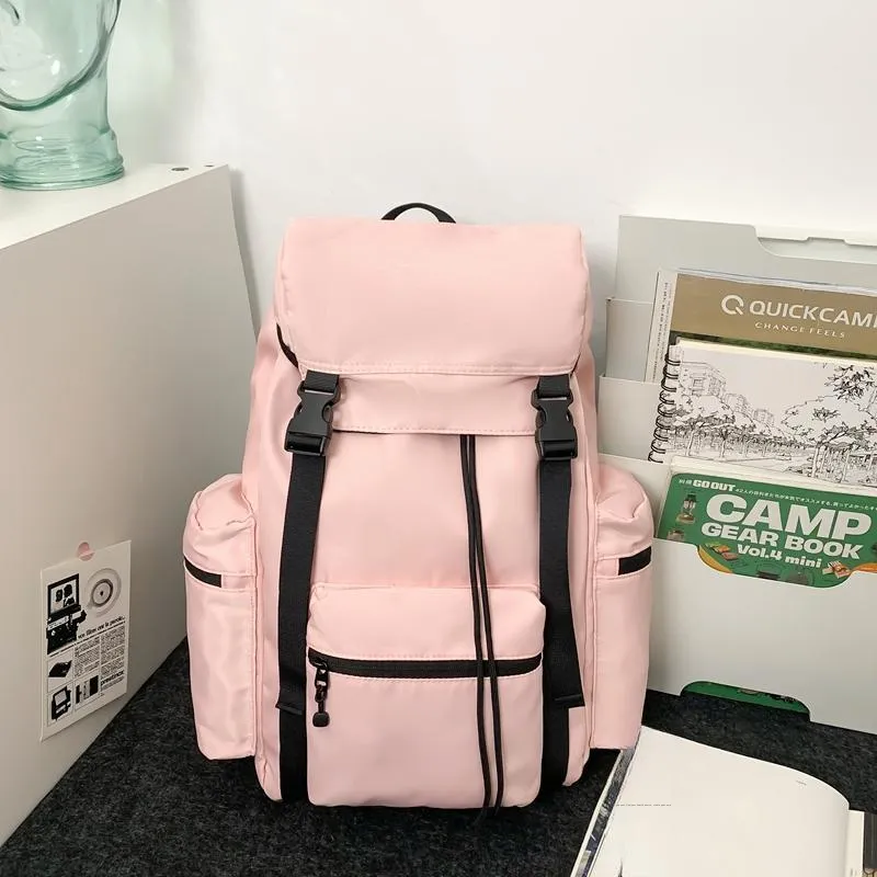 Wenpercy Nylon Backpack Regular Unisex Multicolor-17