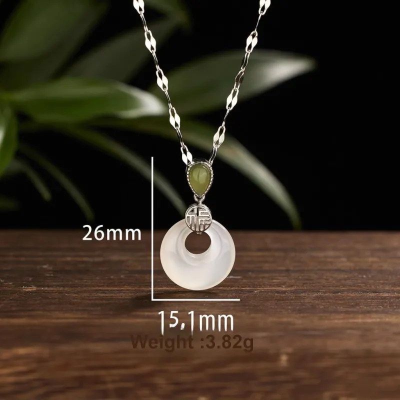 LYUMIN Chalcedony Jade Necklaces Women's-2