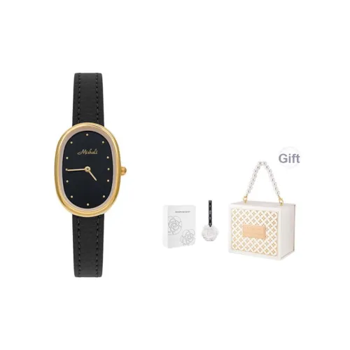 MISHALI Small Watch Dial Collection Кварцевый механизм Часы Женские Красный Циферблат