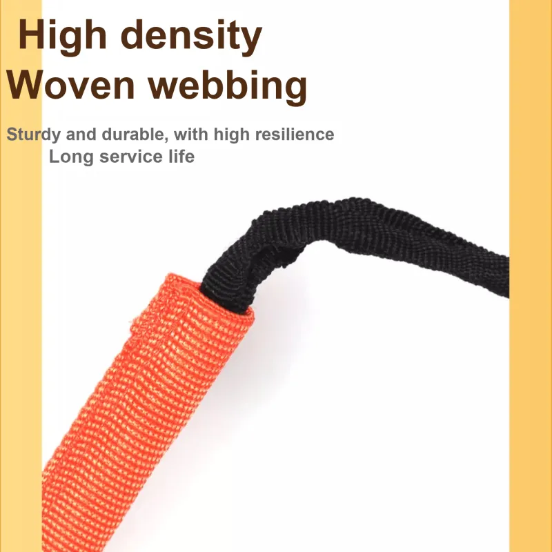 MIKING Soft Rope Ladder Black Orange Carbon Steel Woven-4
