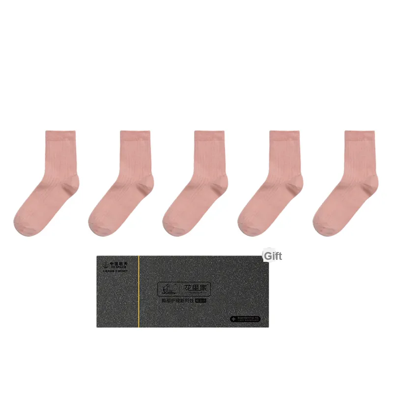 Flowers In The House Mid Calf Socks Unisex 5 Pack-6