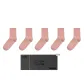 5 Pack Moisturizing Socks (Pink)