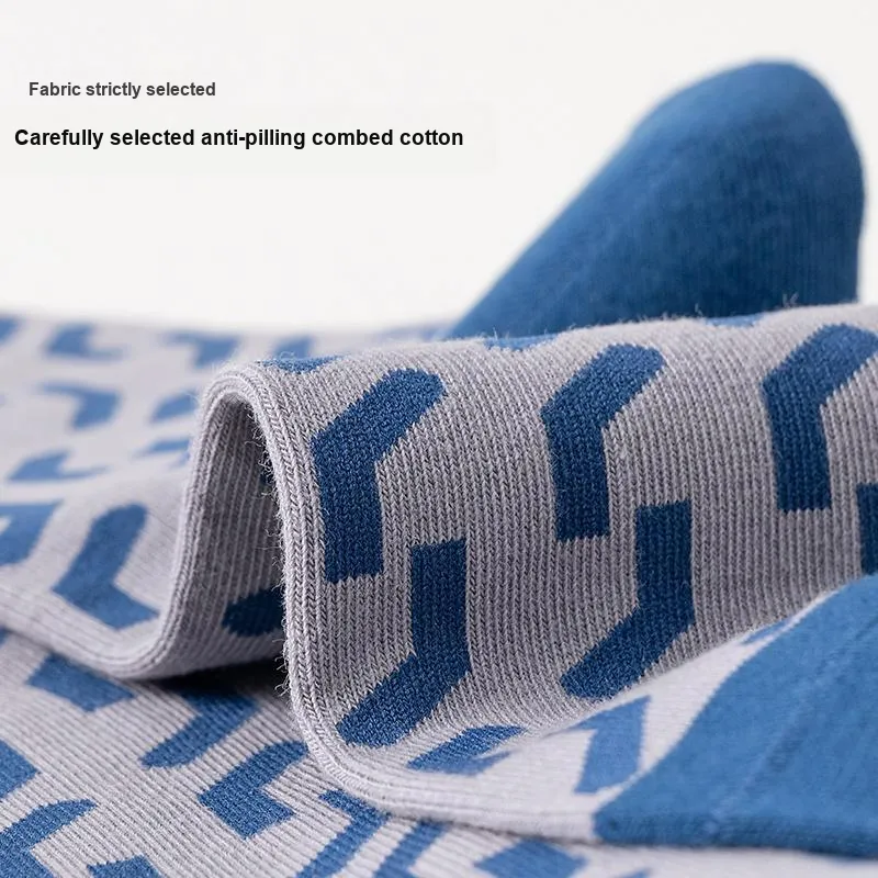 MIIOW Mid Calf Socks Men's 5 Pack-5