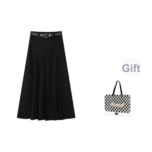 STARFEI Повседневный длинный юбка женский серый