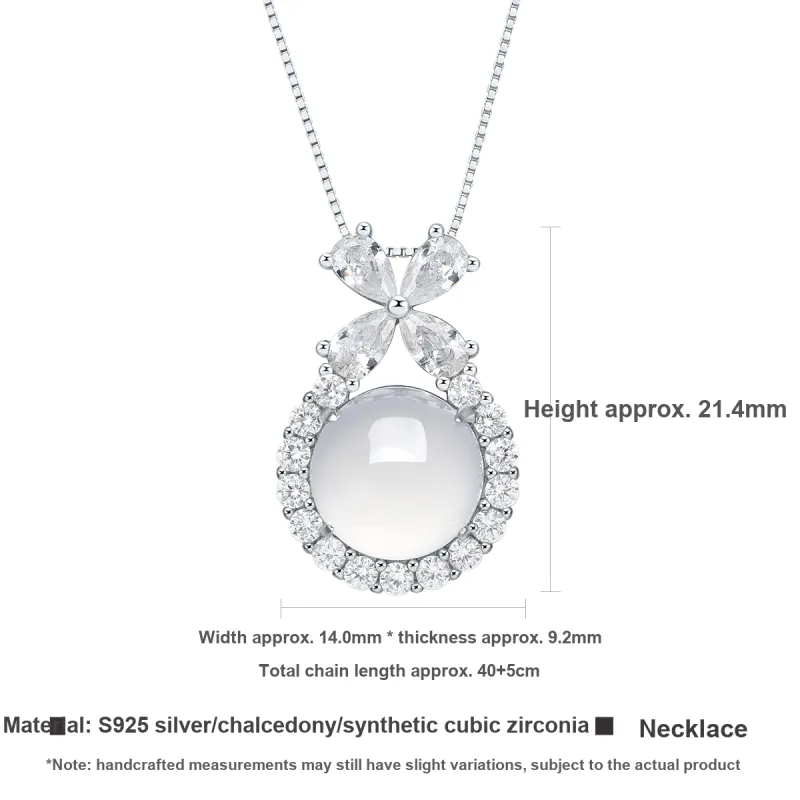 Century Edge Jewelry Chalcedony Jade Necklaces Women's-4
