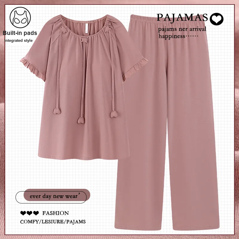 ROMANTIC·SPRING Pajama Set Women's Lotus Color-1