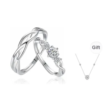 Kelanxi Moissanite Rings Unisex