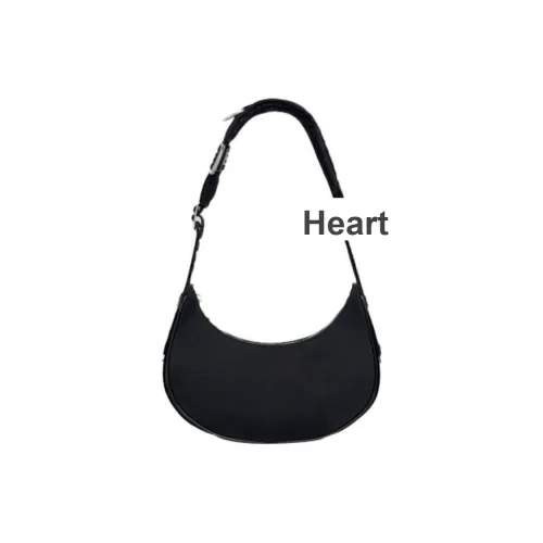 CELINE AVA Fabric Shoulder Bag Handbag Medium Size Men's Black