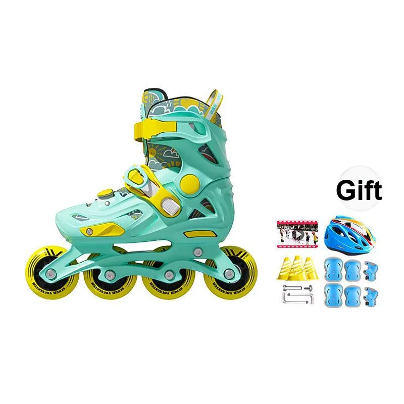 Papaison Inline Skates Unisex Elf Green/Princess Pink