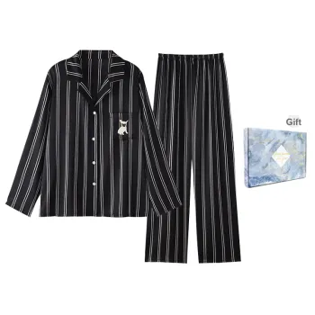MADALLO Pajama Set Men's Gift Box Set Black