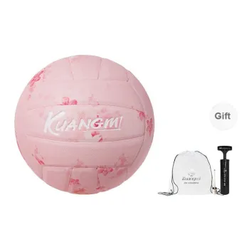 Kuangmi PU Size 5 Ball Middle School Volleyball Unisex Pink