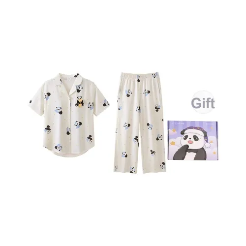 JINGYUN Deep Pajama 70 Пижамный комплект Женские Cloud Light White