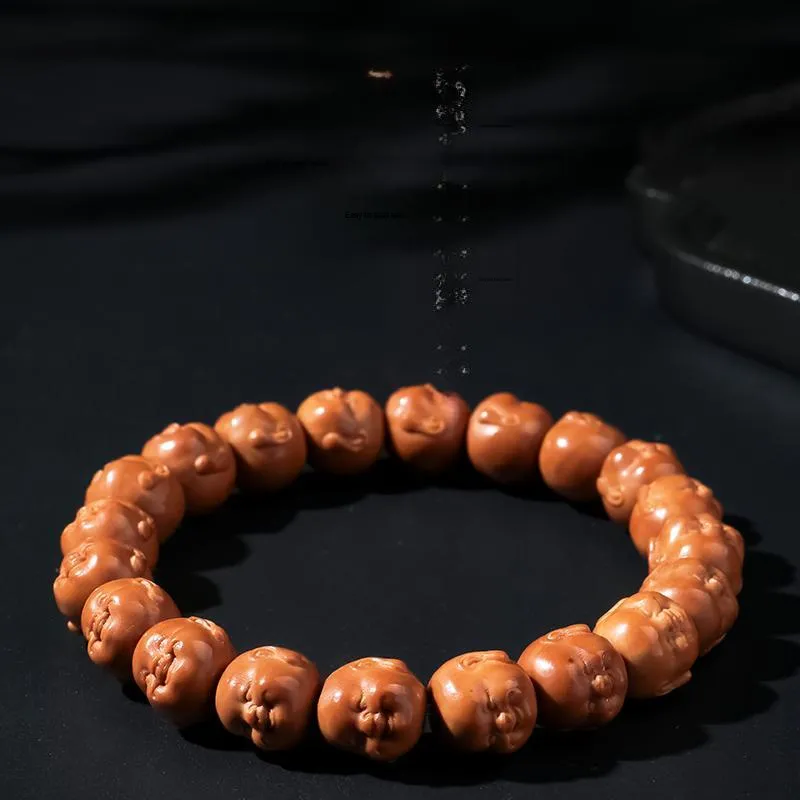 MUSHENGYUAN Monkey Head Walnut Bracelets Unisex-12