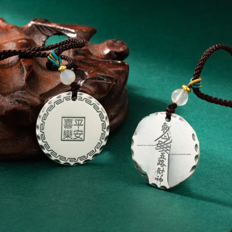 Yu Yin 999 Fine Silver Foot Silver Pendants Unisex-1