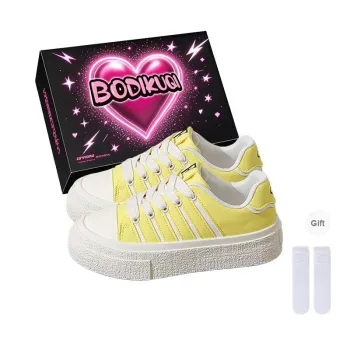 Boldi Kuki Low Top Skateboard Shoes Women's Yellow