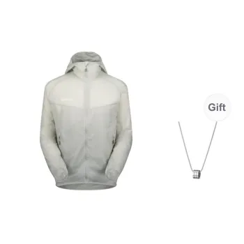 MAMMUT Convey WB AF Jackets Coats Unisex Silver White Comes With Necklace