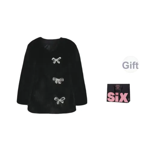 CTRTRC Черный Женские Меховые изделия