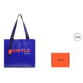 Subtle PVC Shoulder Bag Large Size Unisex Multicolor