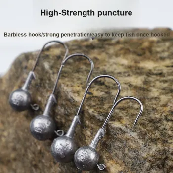 FISHINGFANS Fish Hook High Carbon Steel Barbed Hook