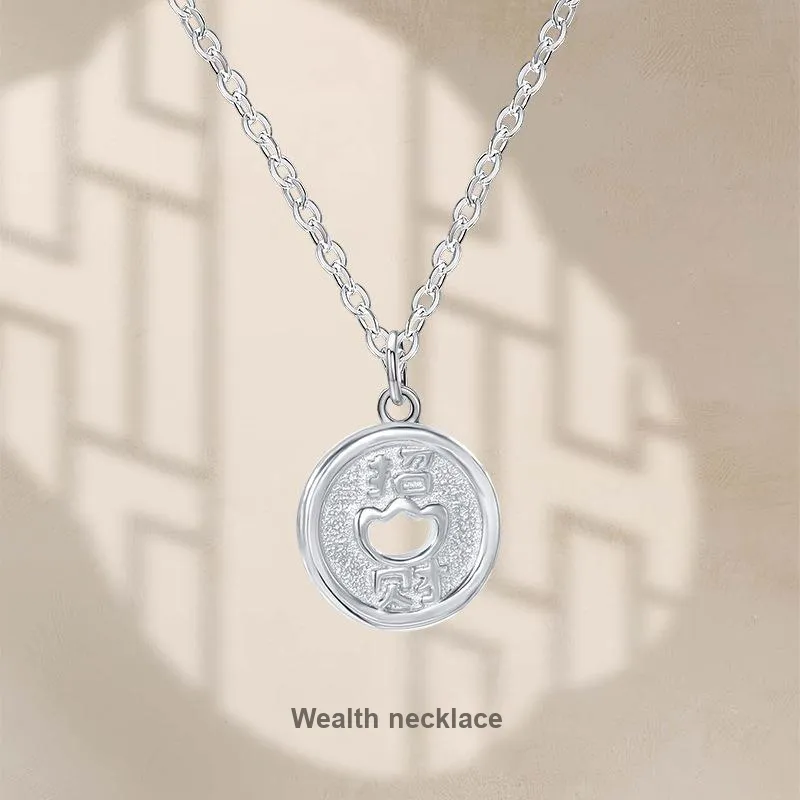 Vegetarian S925 Sterling Silver Necklaces Unisex-3