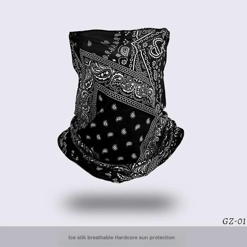 Cool Riding Treasure Riding Equipment Cycling Face Mask Outdoor Unisex Ice Silk-1