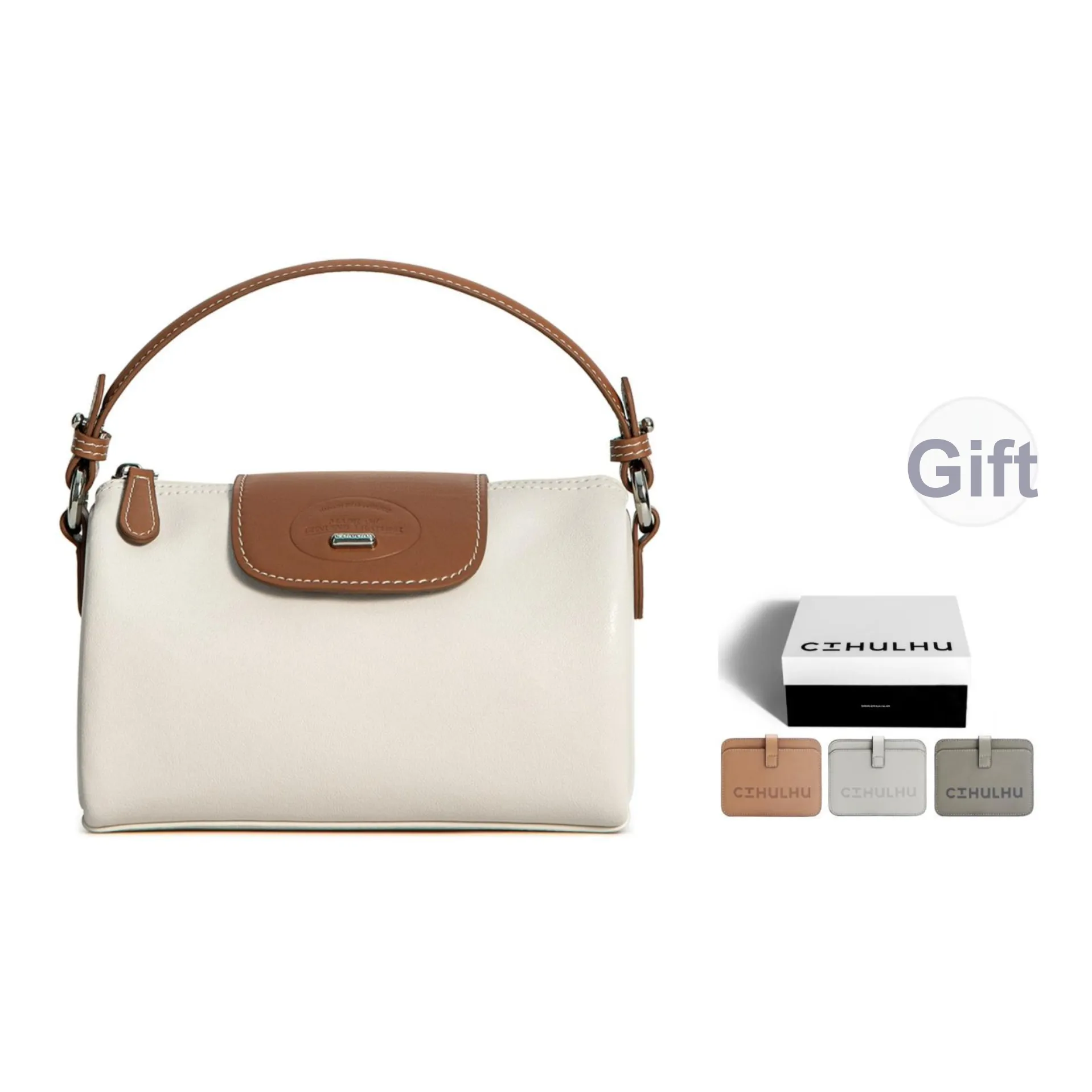 Cthulhu Спилок коровьей кожи Цилиндрическая сумка Сумка Средний Женские Коричневый Бежевый Коричневый