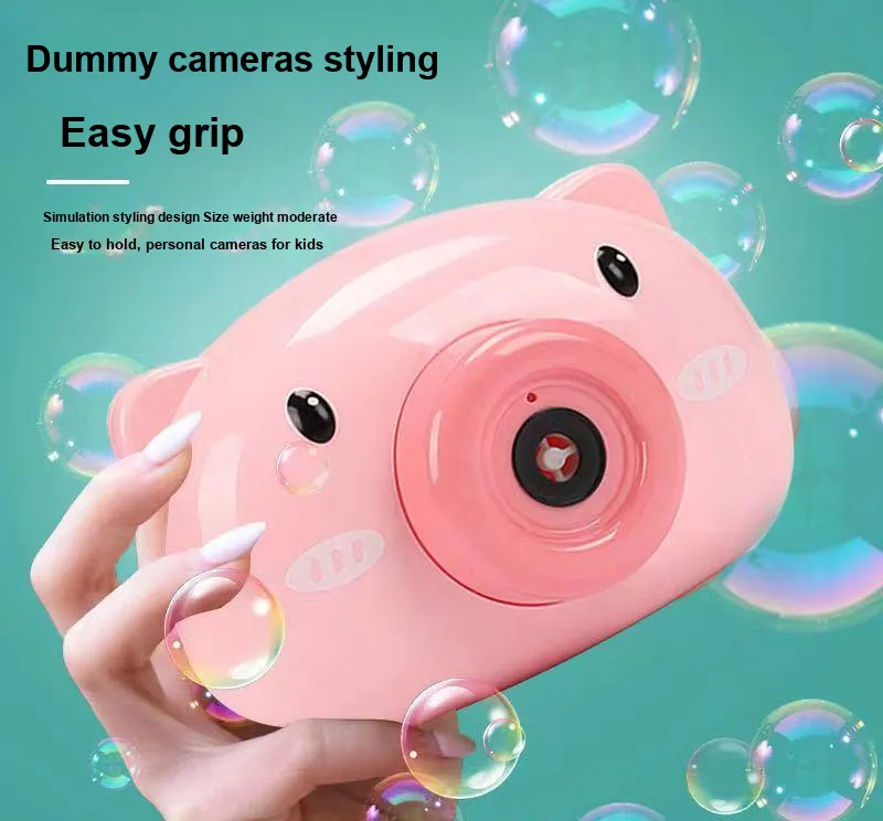 Abay Electric Music Bubble Blowers Bubbles Pig Toys-2
