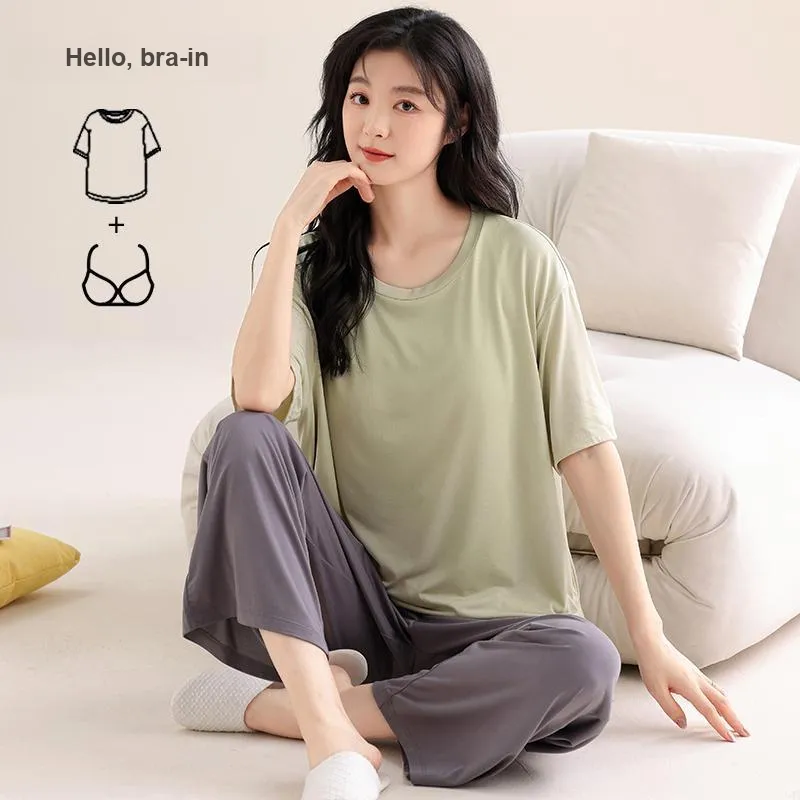 MADALLO Pajama Set Women's Fruit Green-3
