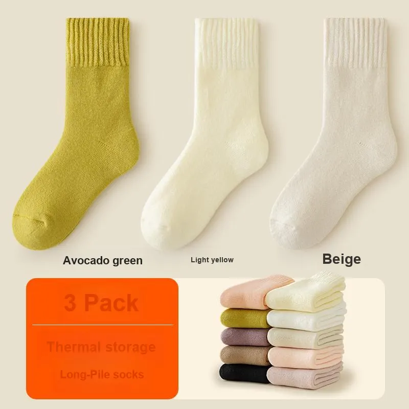 H YXIANG Mid Calf Socks Women's Combo Set-17