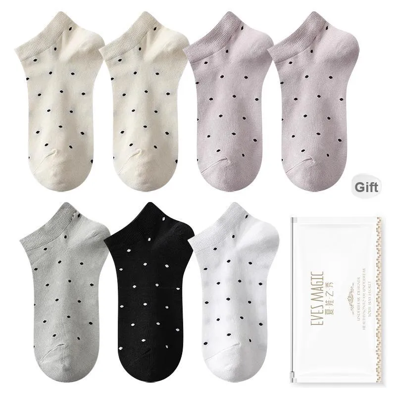 XIA.WA.ZHI.XIU Ankle Socks Women's Shopping Bag 7 Pack-18
