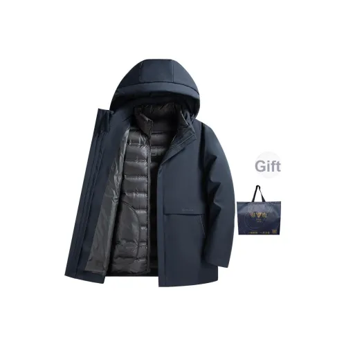 Yalu Гусиный пух 90% филамент подкладка подходит для одиночного ношения пуховик мужской