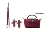 Adjustment Shoulder Strap 94-114cm+Perforated (Burgundy Silver-Tone Buckle)