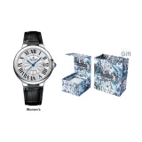 L-9157 Women's Blue Balloon Collection Silver Case White Dial Black Strap (J)