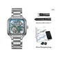 Silver Case Blue Dial[Includes Genuine Leather Strap]