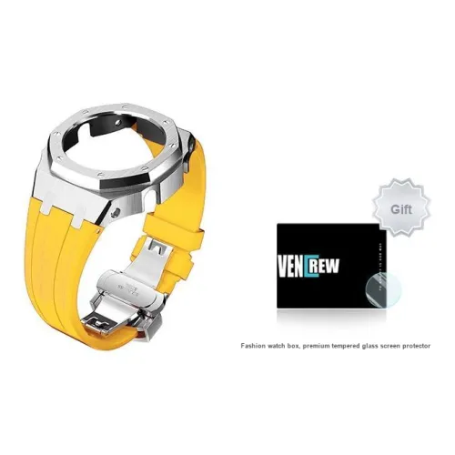 VENCREW Защитный чехол CASIO корпус из нержавеющей стали материал корпуса WAYNE Crew серебристо-желтый 4,0