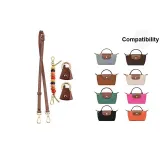 (Brown with Gold Buckle Crossbody 95-124cm) · Beads 15cm Set