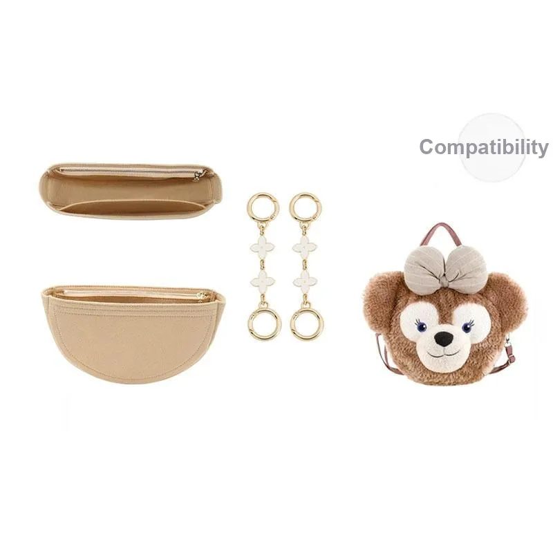 Jingxi Felt Bag Accessory Women's Beige-11