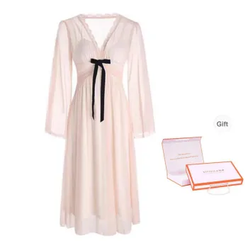 ANVINAL Nightgown Women's Gift Box Set Cameo Brown