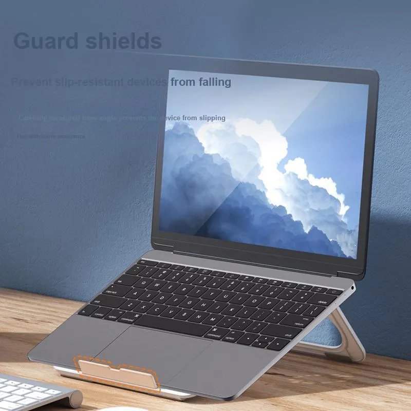 Vibrate Computer Stands Laptop Radiator Quiet Desktop Foldable Storage Portable Adjustable Base Fan Cooling Lightweight-3
