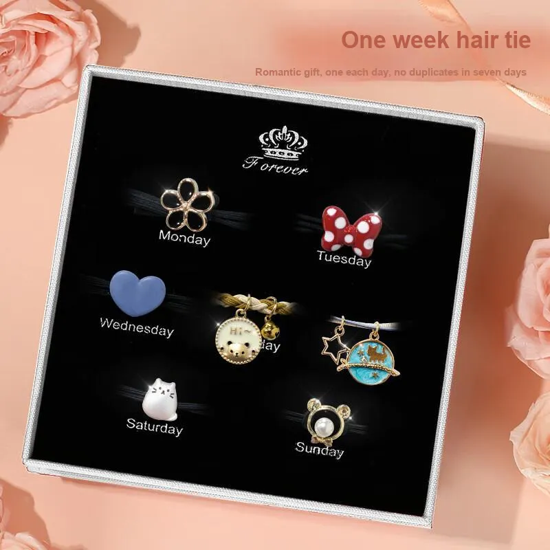 Enchanting Cat Alloy Hair Tie Women's-3