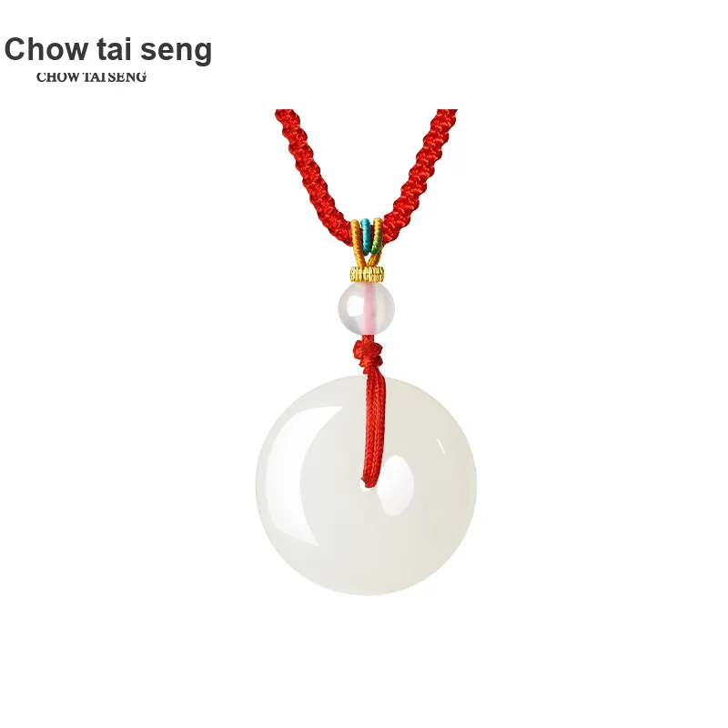 CHOW TAI SENG Hetian Jade Pendants Unisex-5
