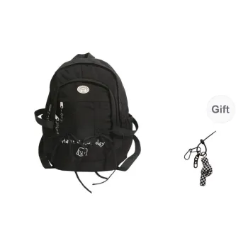 KAMLUI Nylon Fabric Backpack Regular Women's Black/Khaki/Blue