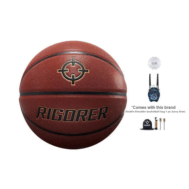 RIGORER PU Basketball Red Brown Size 7 Training Men's-13