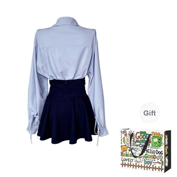 OURUOKE Two Piece Skirt Sets Women's-1