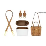 DuPont Paper Liner *Wear-Resistant* One Shoulder Thin Shoulder Strap Three-Piece Set Brown