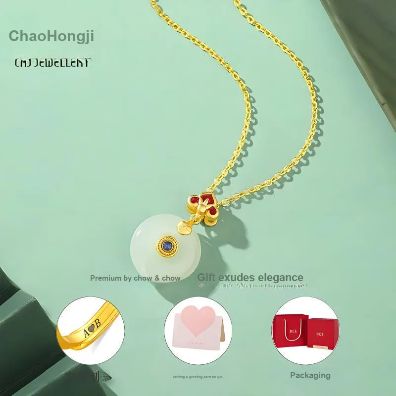 CHAOHONGJI Natural Chalcedony Necklaces Women's-2