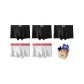 Black 3+White 2 (Box 5 Pack)