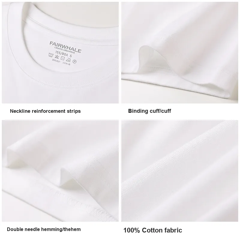 FAIRWHALE Drop Shoulder Sleeve T Shirt Women's-9